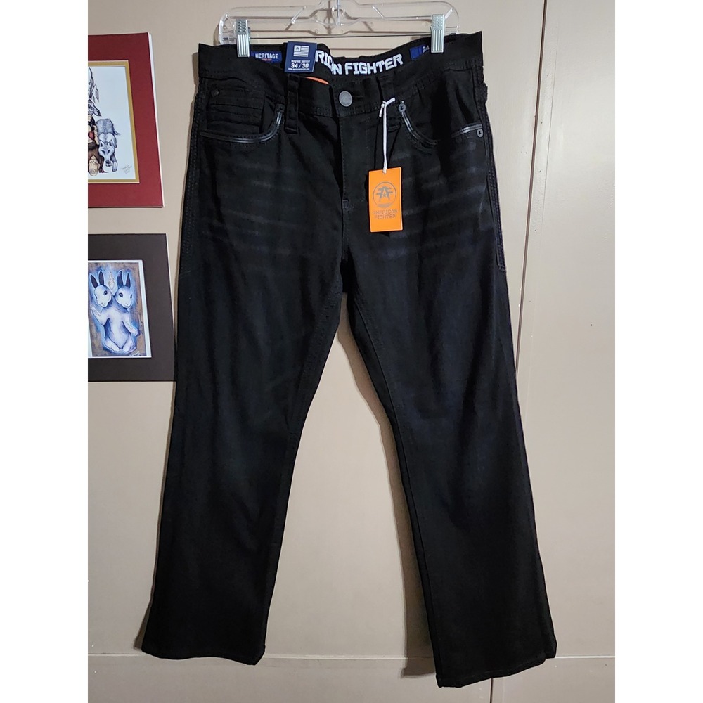 American Fighter Heritage Trent Bootcut Jeans 34x30 Black
